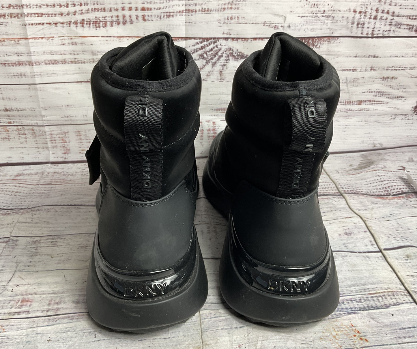 DKNY Zerene Slip On Rain Boots Black 10