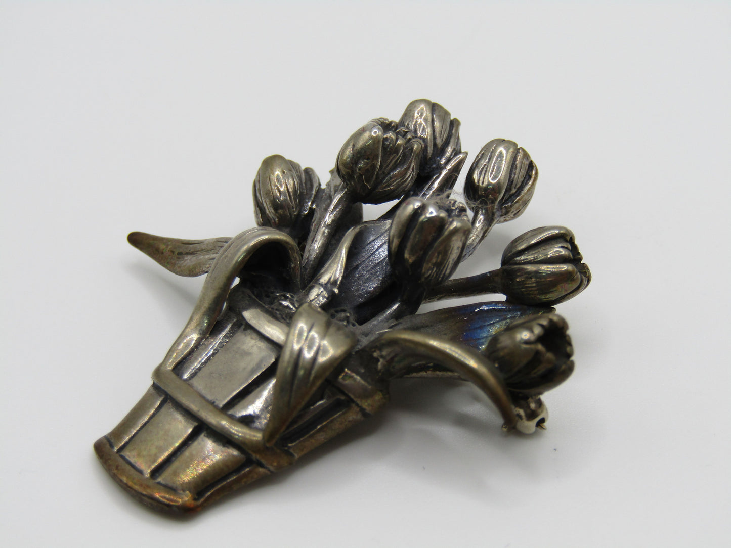 Hand & Hammer A Silver Garden Sterling Silver Floral Brooch Pin