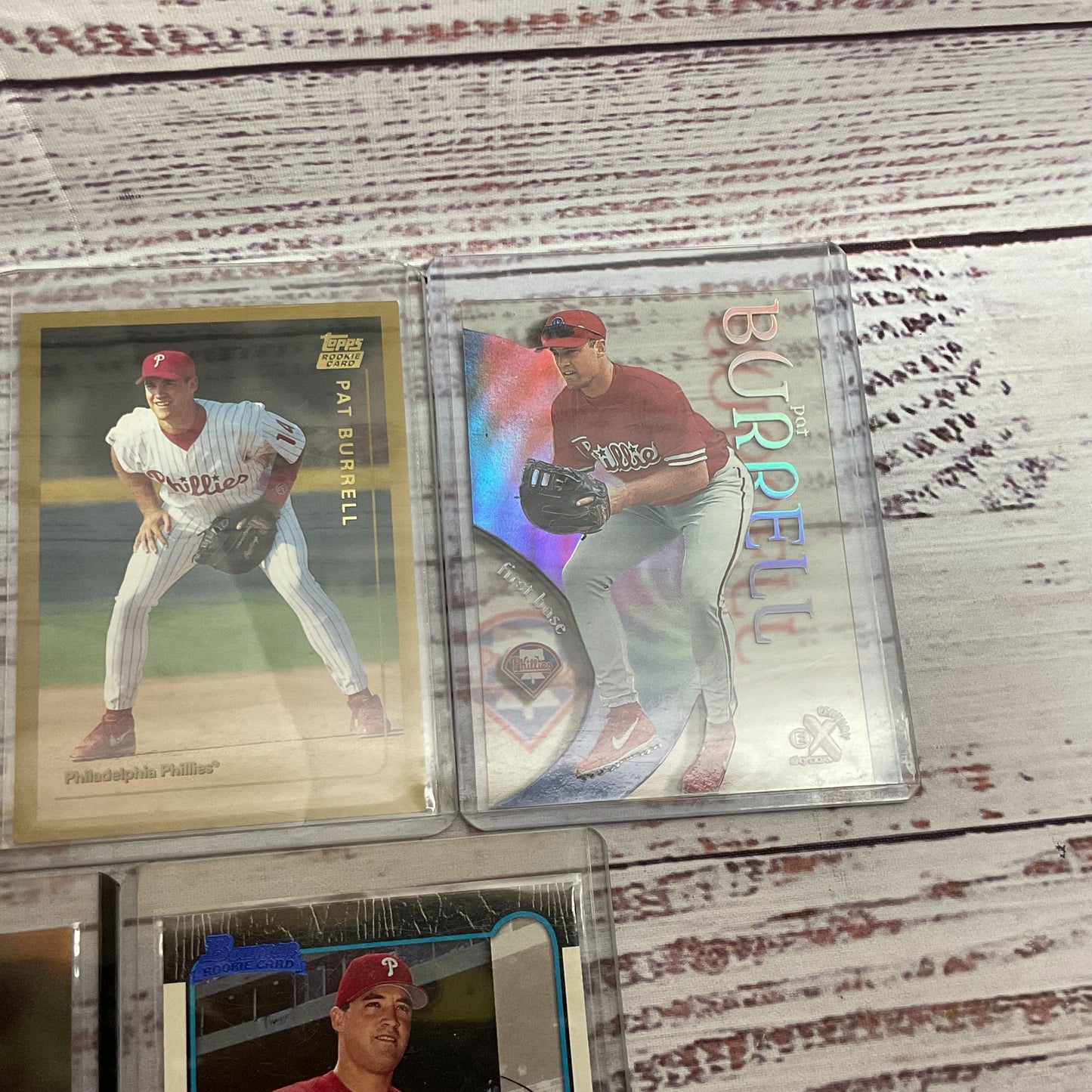 Various PAT BURRELL Phillies MLB Baseball Cards- 7 Cards