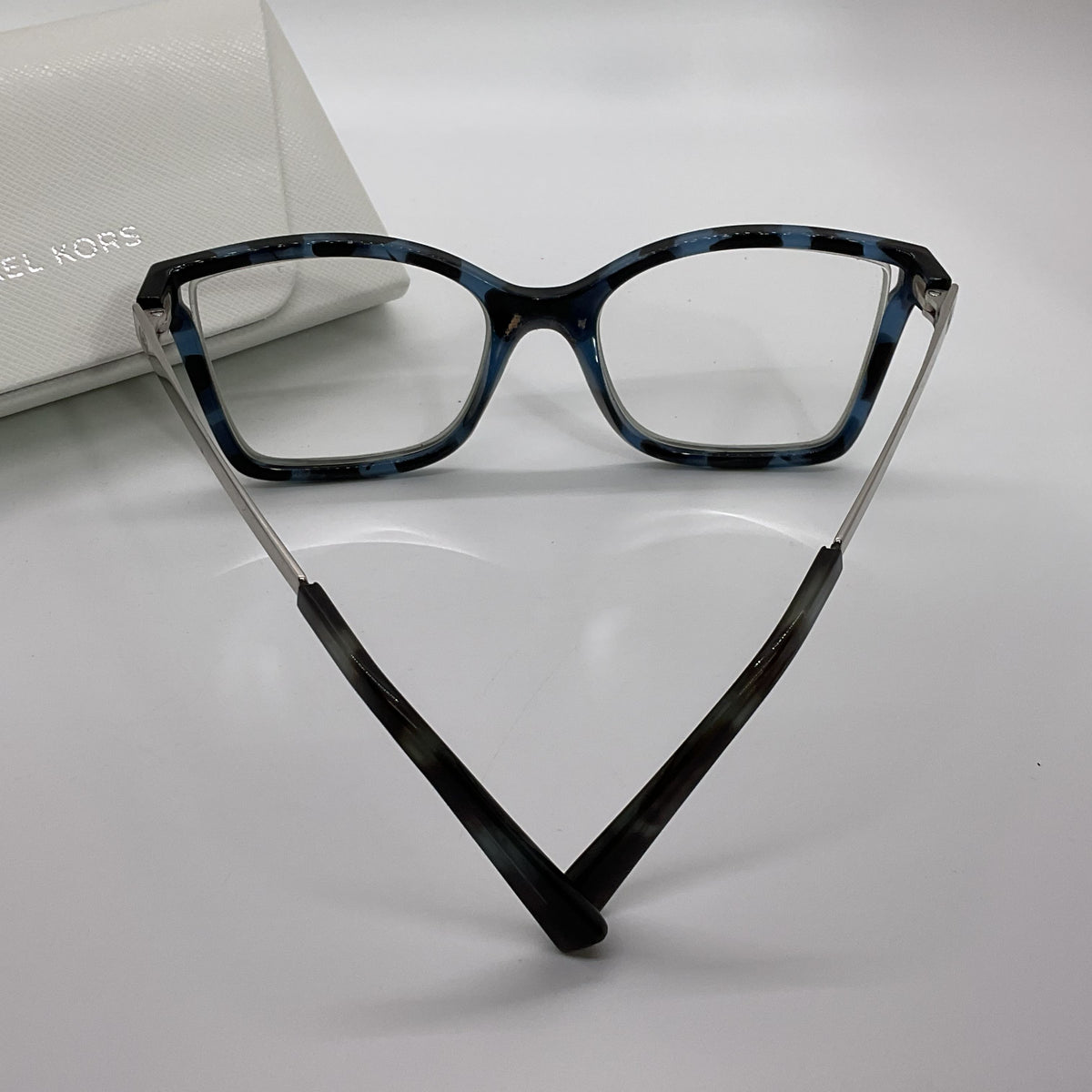 MICHAEL KORS MK4058 Caracas Blue Rectangle Eyeglasses- 52[ ]17 135 (FRAMES ONLY)
