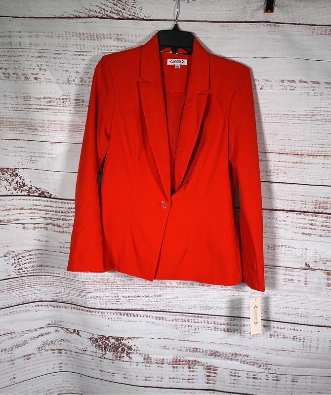 NWT Women's Nanette Lepore Red Blazer Size 4