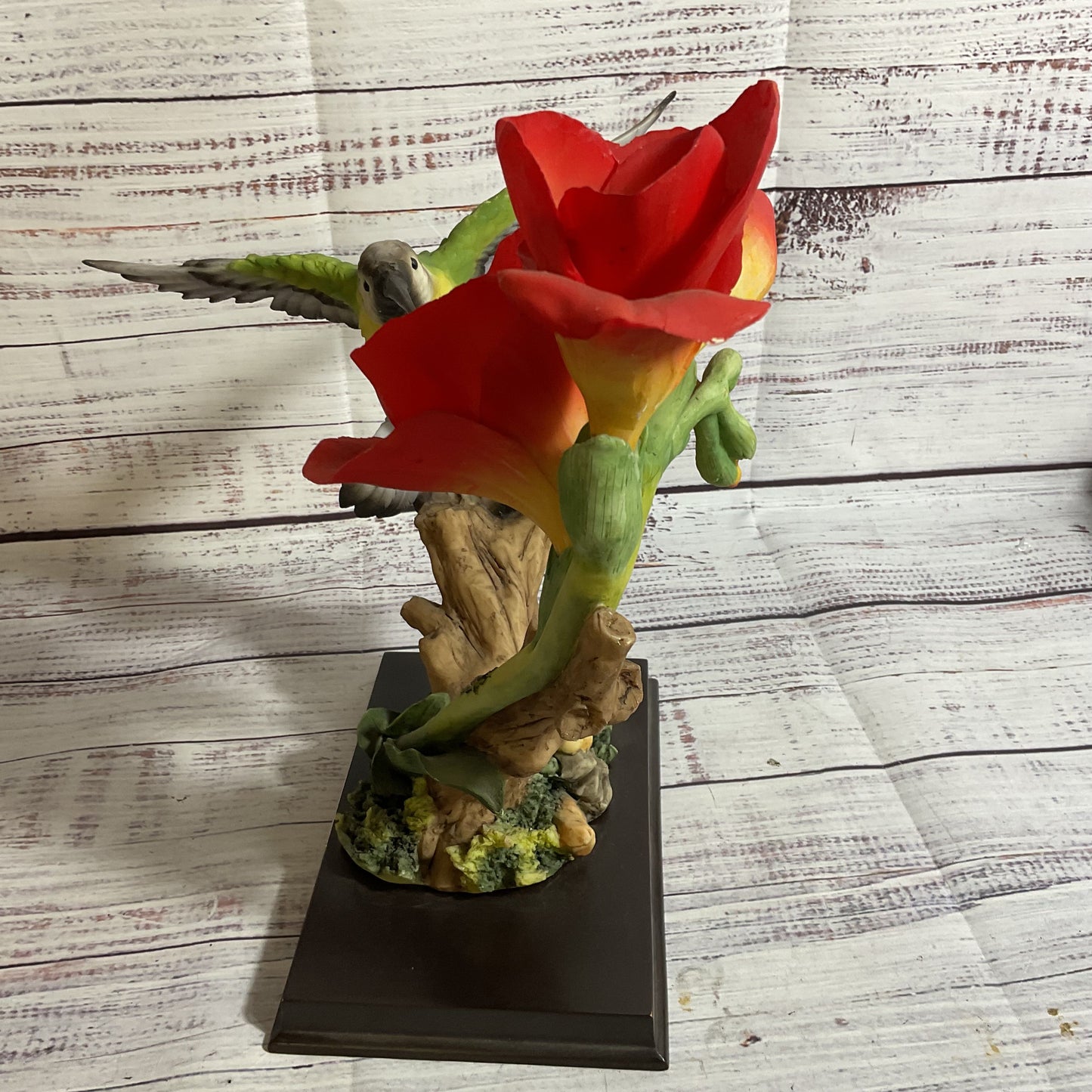 MONTEFIORI Collection Hummingbird Porcelain Figurine- 11"