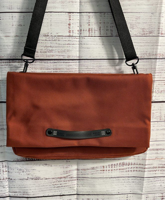Alifedesign Women's Orange Nylon Convertible Crossbody Bag