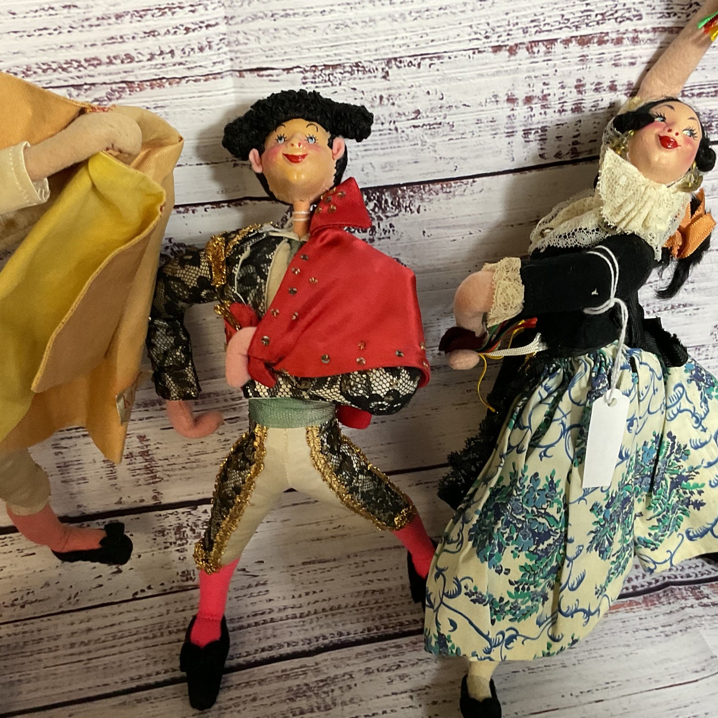 Set of 3 VTG./ANTIQUE KLUMPE & ROLDAN Matador and Flamenco Collectible Dolls