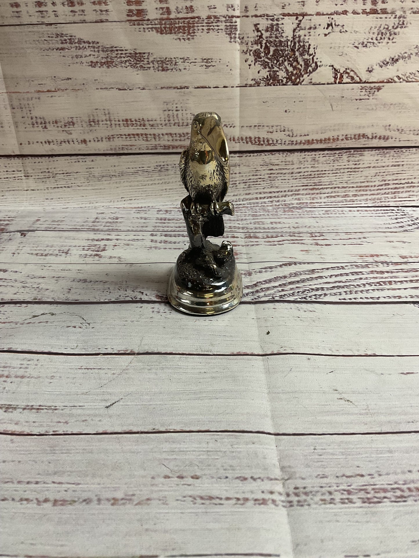 Fine Silver Plata Pura .999 Weighted Toucan 4.5" Statue