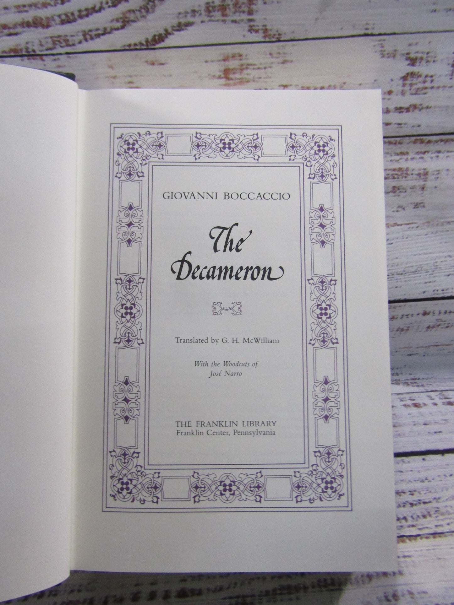 Franklin Library The Decameron by Giovanni Boccaccio
