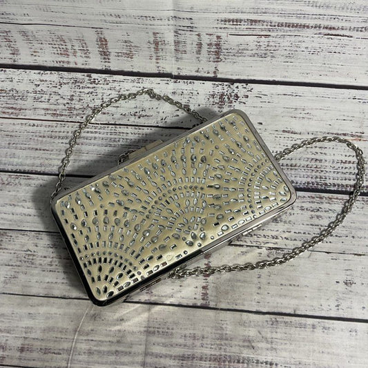BCBG Maxazria Crystal Embellished Clutch Evening Bag Purse Clutch