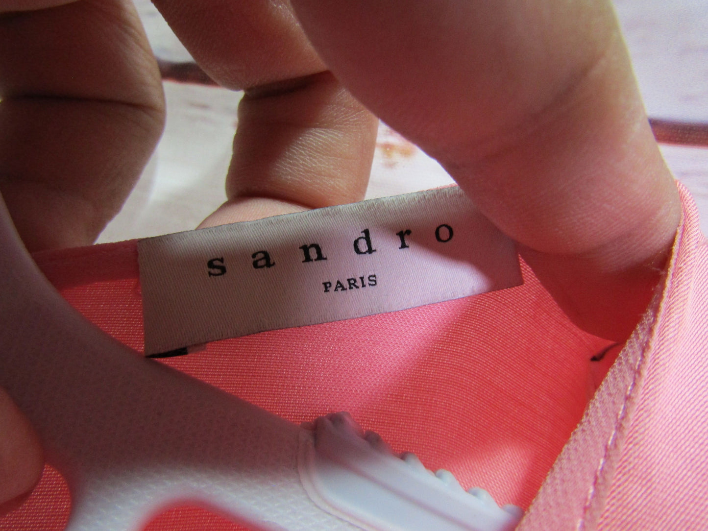 Sandro Janyce Women's Pink Sleeveless Pleated Dress Size 38