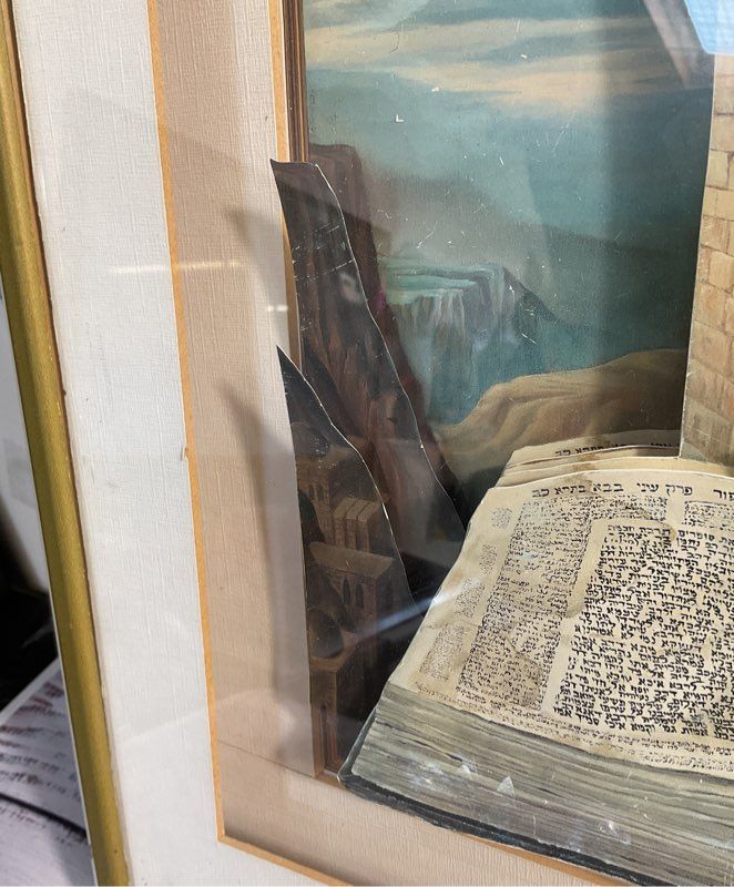 Rachel Brodie Wailing Wall With Prayer book 3D Effect Art Print Signed