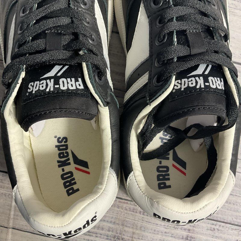 PRO-Keds Skyhawk Black Leather Sneaker Casual Shoe Men's Size 8.5