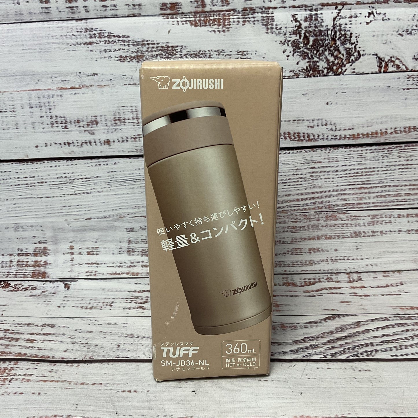 Zojirushi Tuff Stainless Mug SM-JD36-NL Vacuum Insulated Bottle 360ml New