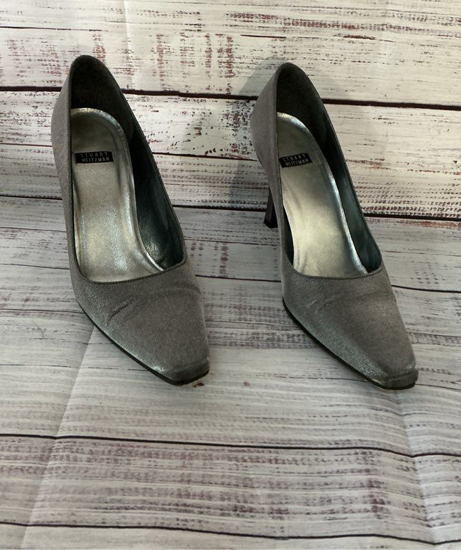 Women's Stuart Weitzman Silver Pumps Size 7.5