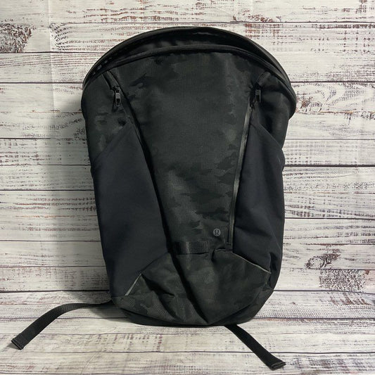 Lululemon More Miles Black Camo Nylon City Backpack