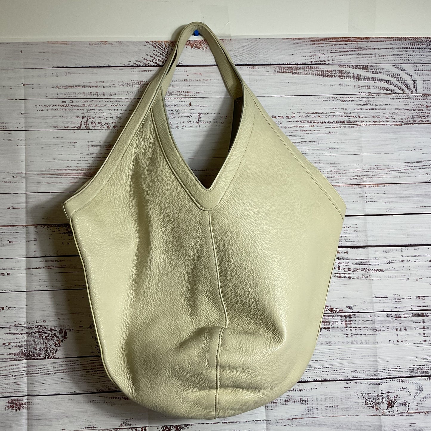 MANSUR GAVRIEL Jasmine Soft M Hobo Pebble Leather Cream Bag