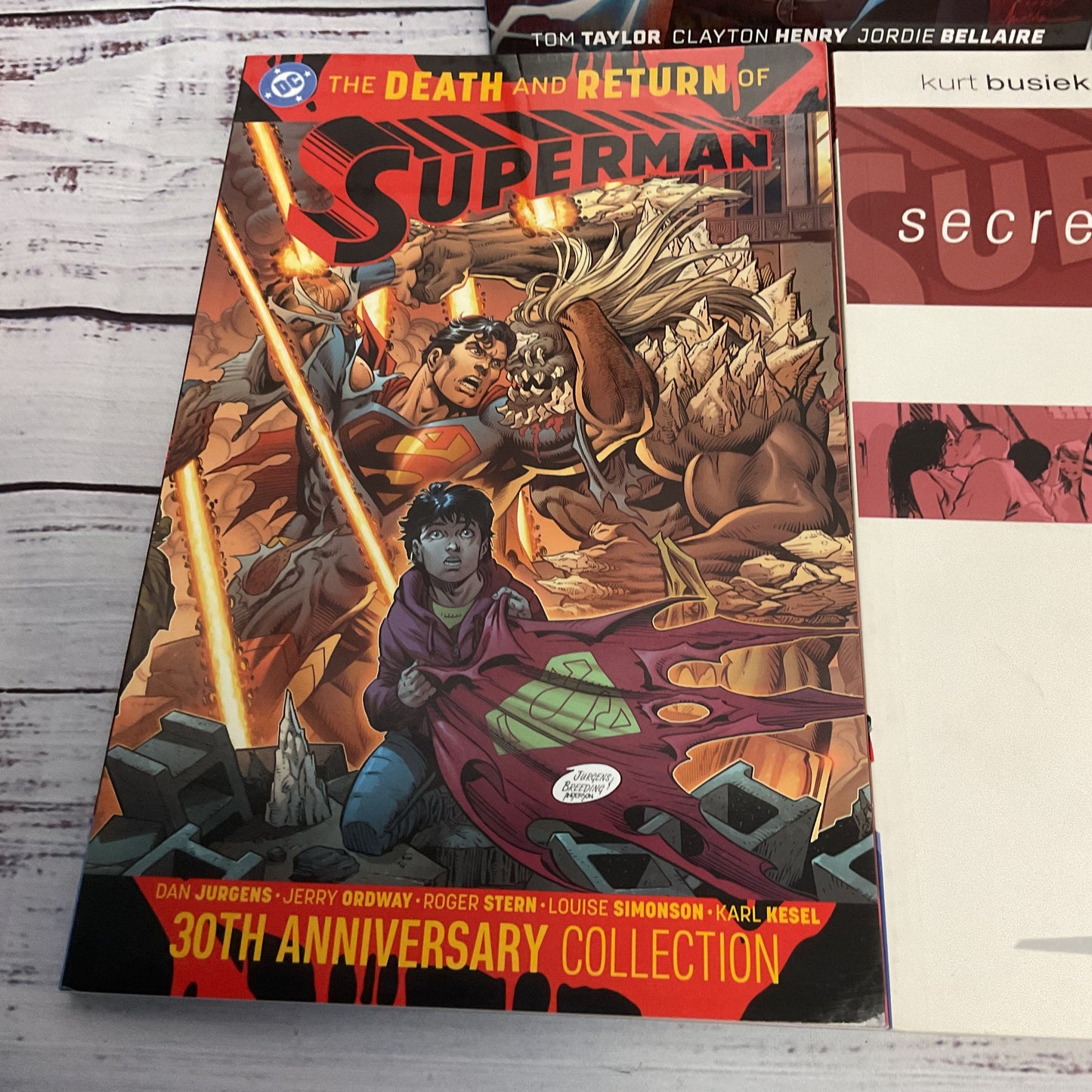 DC Comics Superman Graphic Novel Lot Of 7 Books Death and Return Lost Atlas