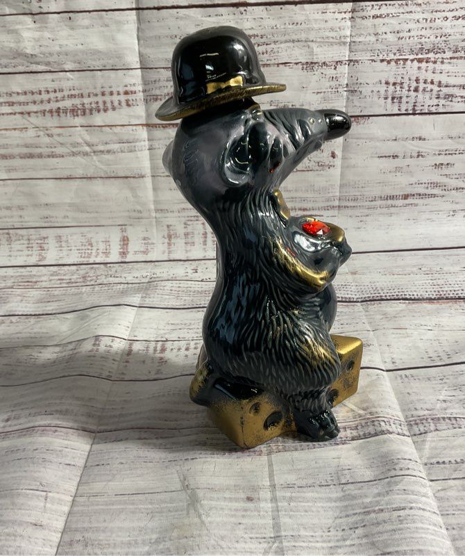 Mouse Gentleman Empty Armenian Brandy Proshyan 375ml Collection Bottle Ceramic
