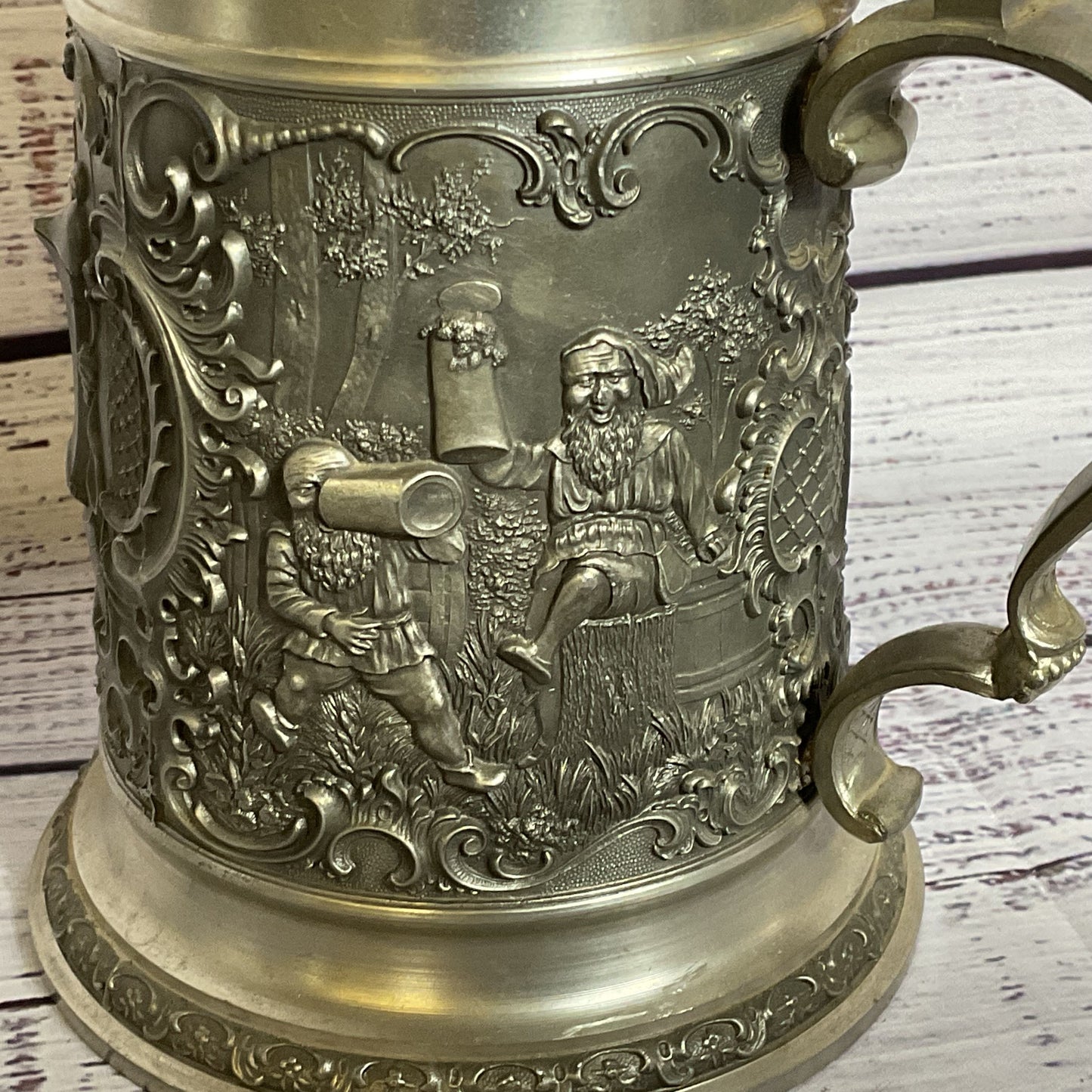 VTG. GEGOSSEN LT. Deutsches Zinn Mitglied D. Zinnung Landesinnung Pewter Stein