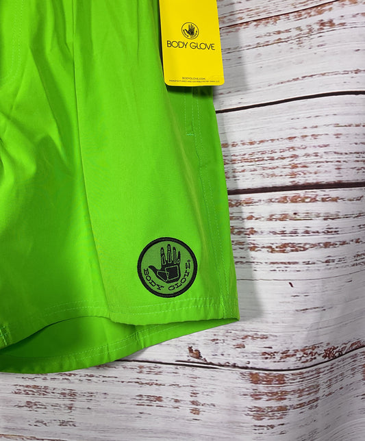 Body Glove Maui Swim Stretch Neon Green Shorts Men's - Size Medium