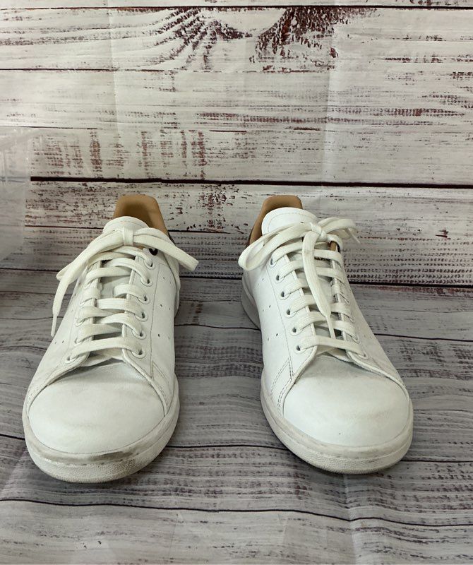 Women's adidas Originals Stan Smith sneakers with tortoise detail in white Sz 9