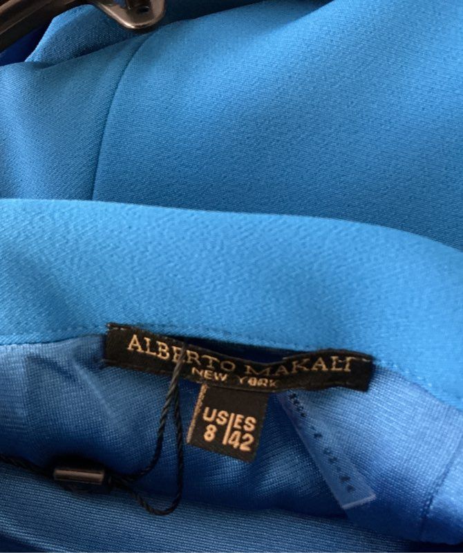 NWT Alberto Makali Electric Blue Formal Dress Size 8