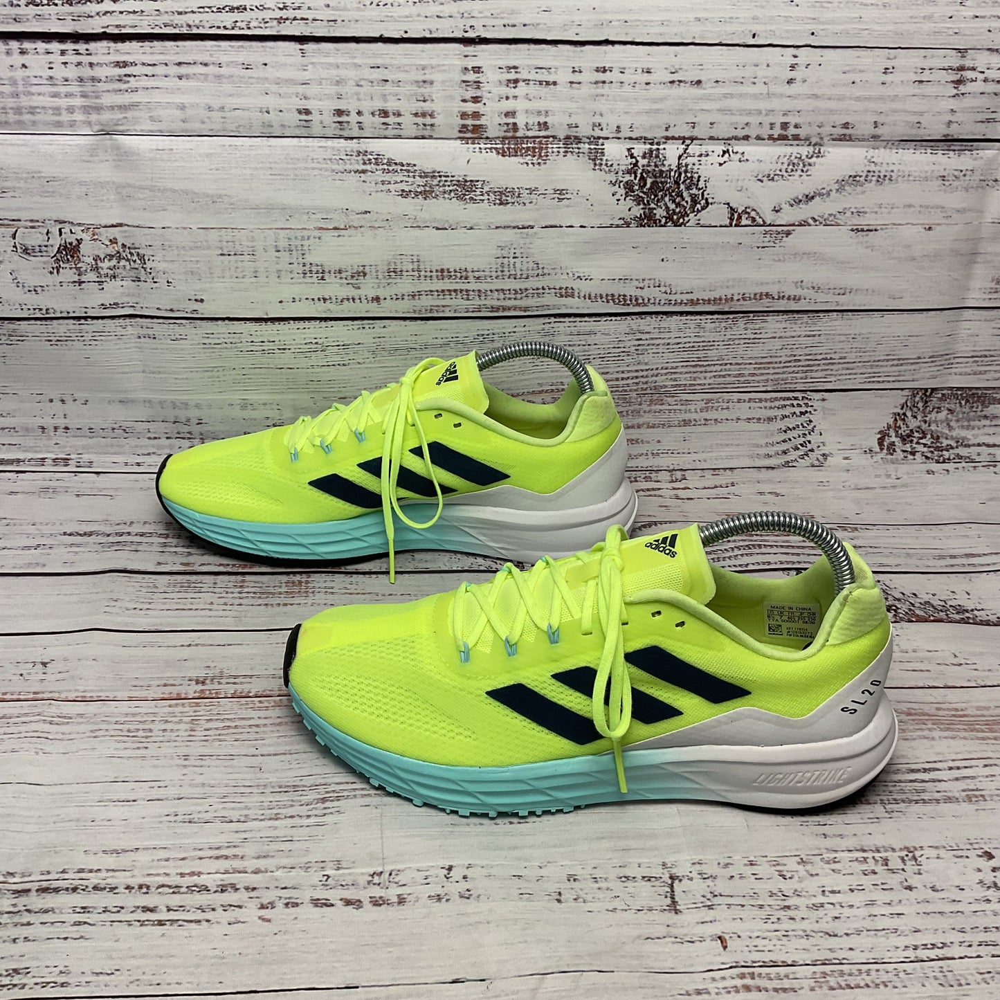 adidas SL20 Green Sunrise Pack Athletic Sneaker Running Shoe Women Size 8.5