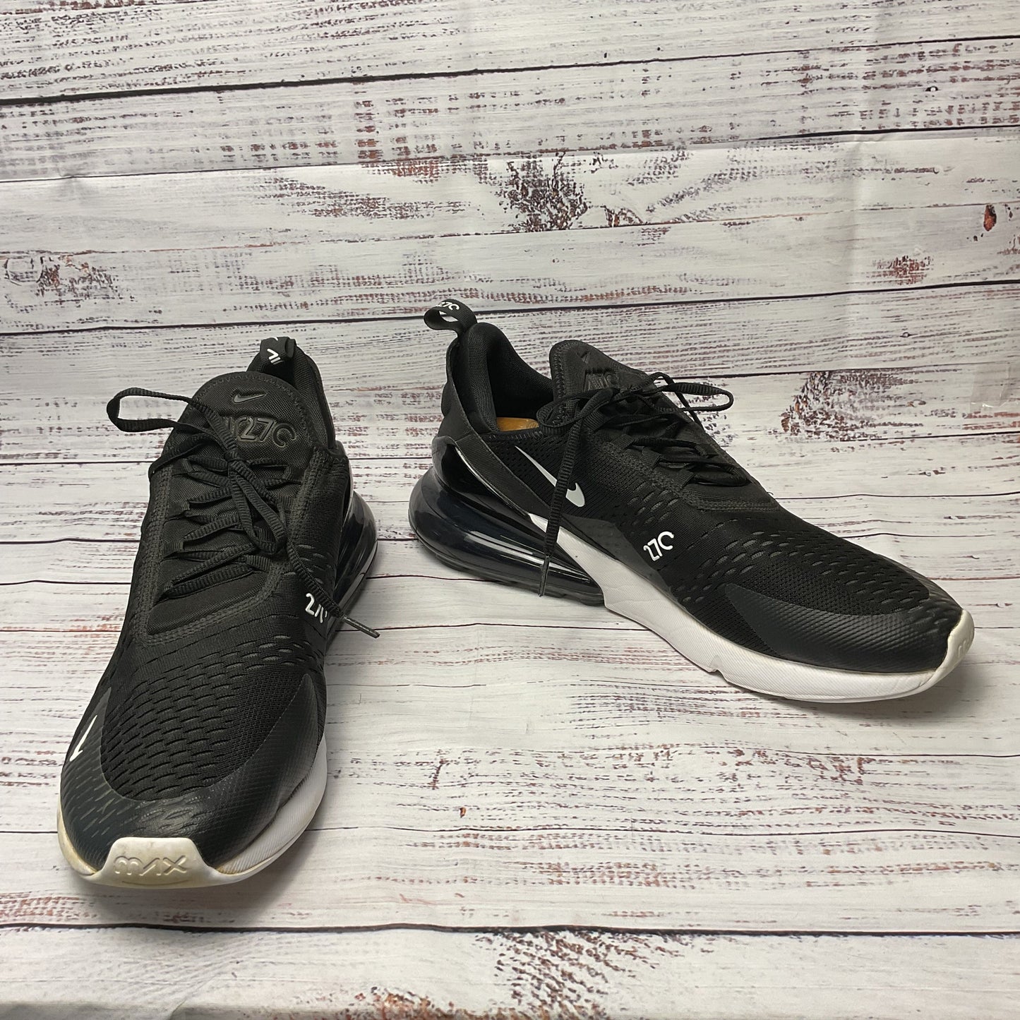 Nike Air Max 270 Black Anthracite Sneaker Athletic Shoe AH8050-002 Men Size15