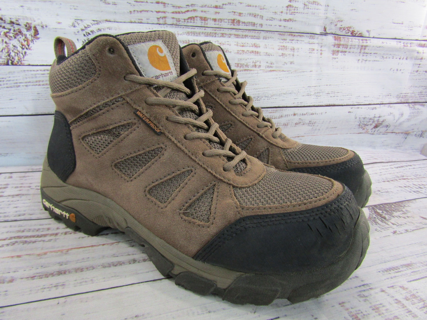 Carhartt Women's Brown Lightweight Work Hiker Boots Size 9 CWH4420