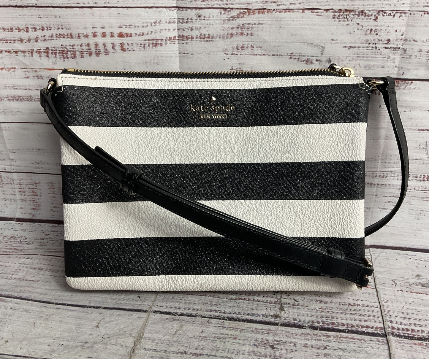 Kate Spade Striped Glitter Crossbody Bag Multicolor