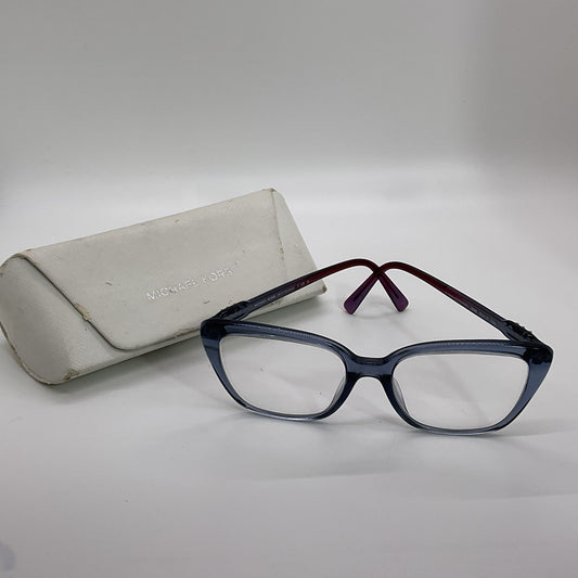 MICHAEL KORS MK4110U Avila Blue Rectangle Eyeglasses- 53[ ]17 140 (FRAMES ONLY)