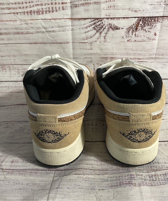Nike Air Jordan 1 Low SE Hemp/White/Light British Tan DZ5368-201 Size 6Y
