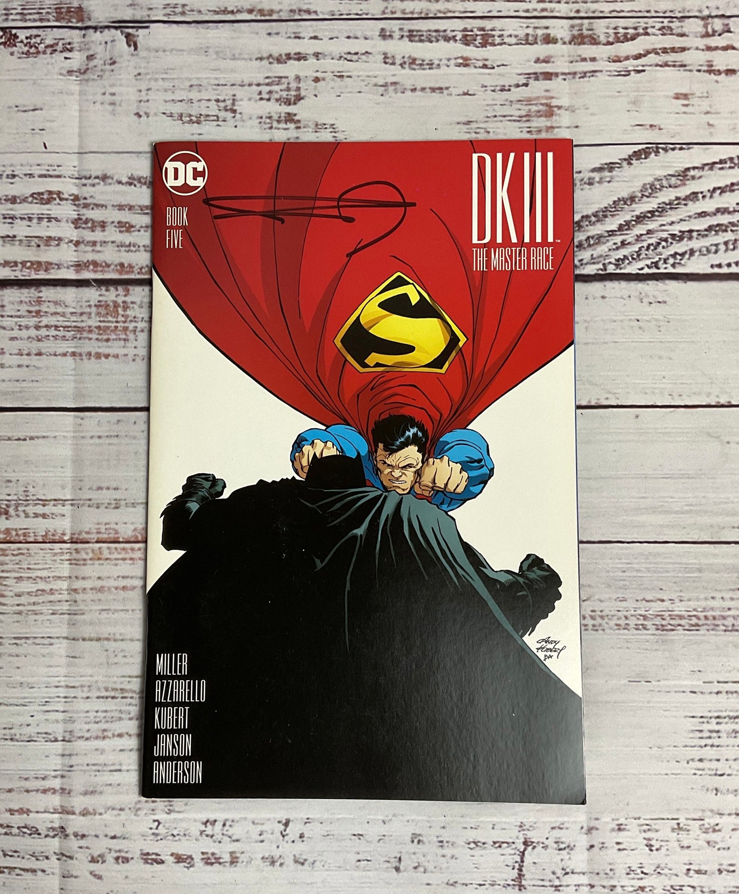 Rare Frank Miller Signed DC Comics Dark Knight III Master Race #5 Of 9