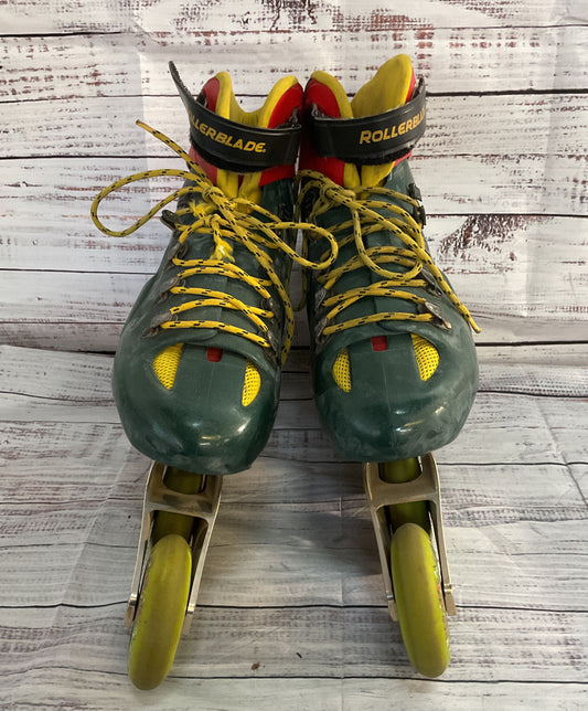 Fusion 10K Plastic Rollerblades Metallic Green