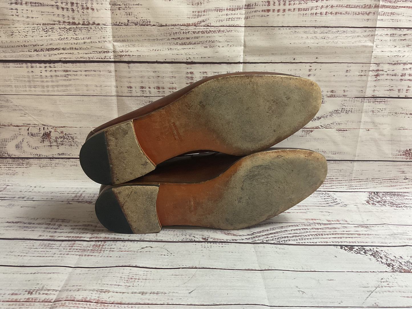 Magnanni for Neiman Marcus Brown Tassles Loafer Dress Shoe Men 10