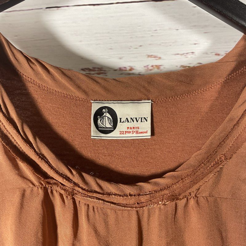 Lanvin Inside Out Rust Brown Sleeveless Casual Dress - Size in Description