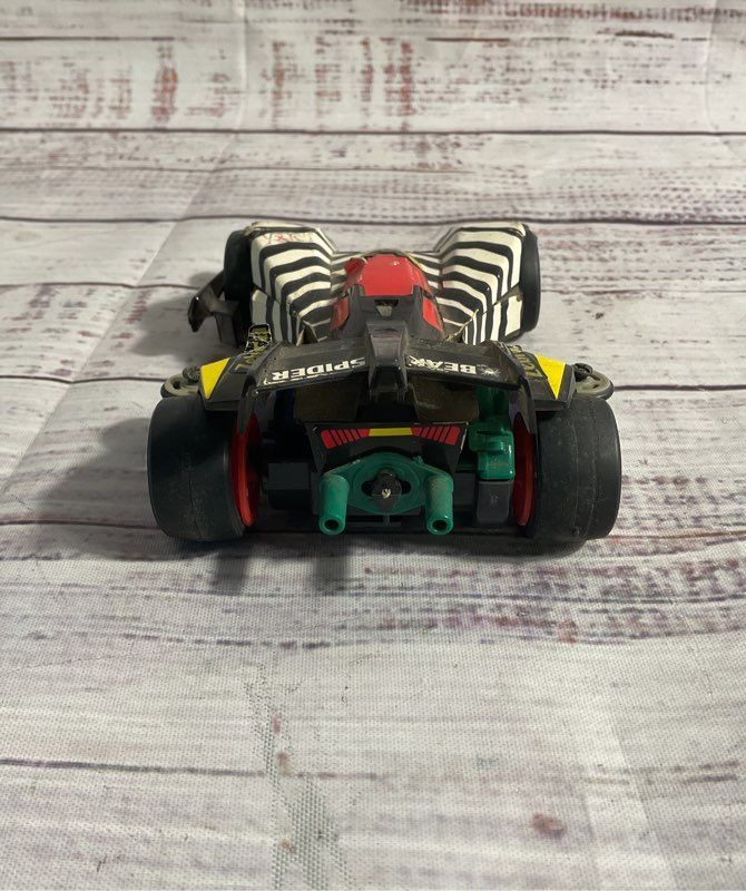 Vintage 1997 Use Built Tamiya 1/32 Mini 4wd 19422 Beak Spider Zebra AS IS