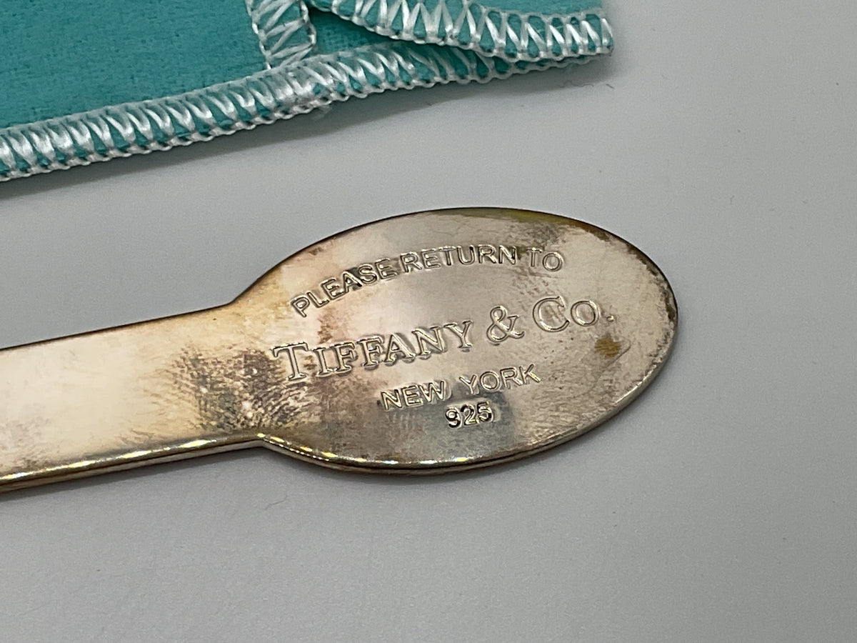 VTG. TIFFANY & CO "Please Return To Tiffany & Co." Sterling Silver Letter Opener