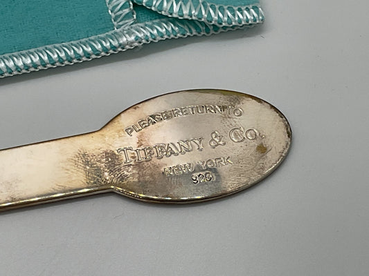 VTG. TIFFANY & CO "Please Return To Tiffany & Co." Sterling Silver Letter Opener
