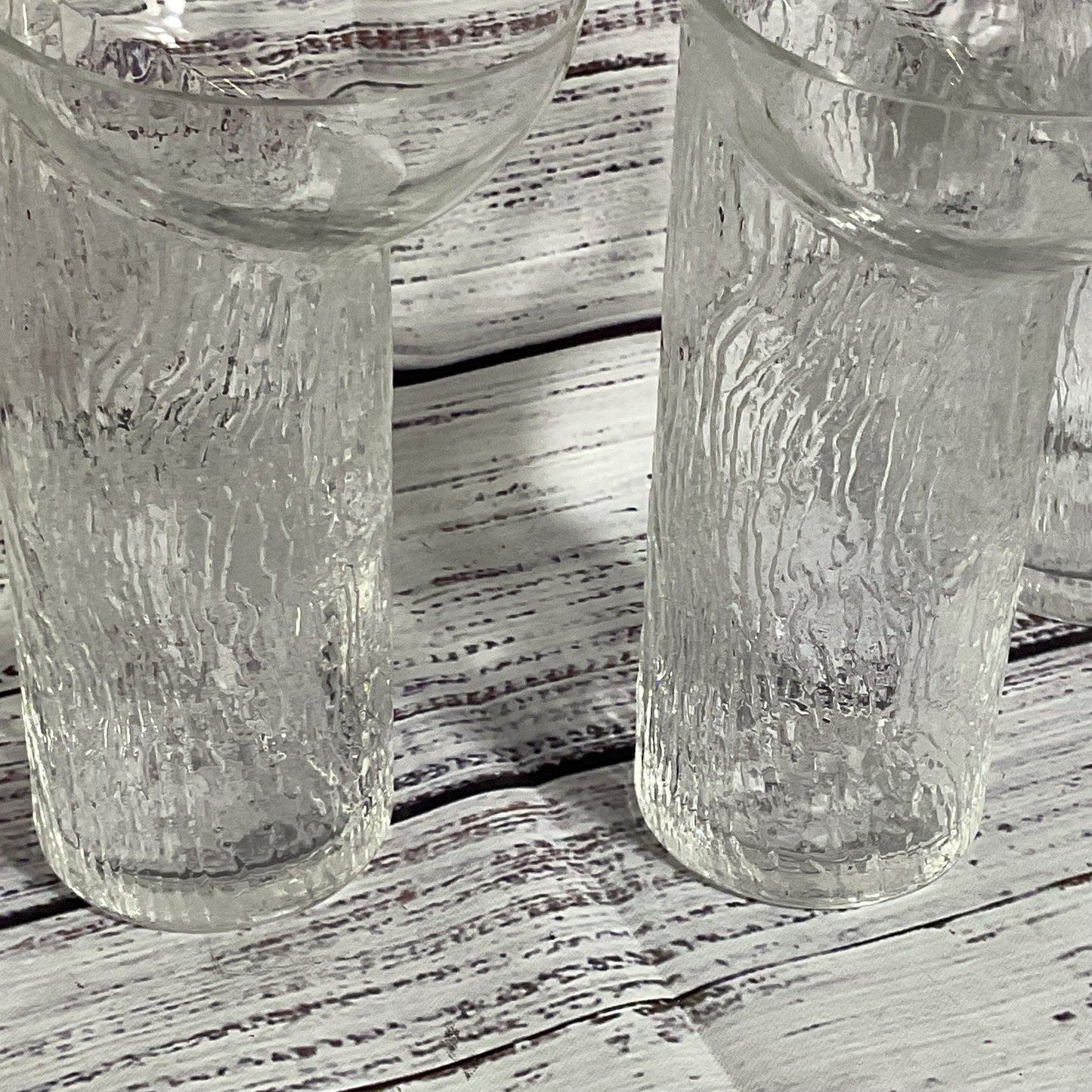 VTG. Edoardo Dal Seno for ARNOLFO DI CAMBIO Glass Ice Design Glassware- Set of 3