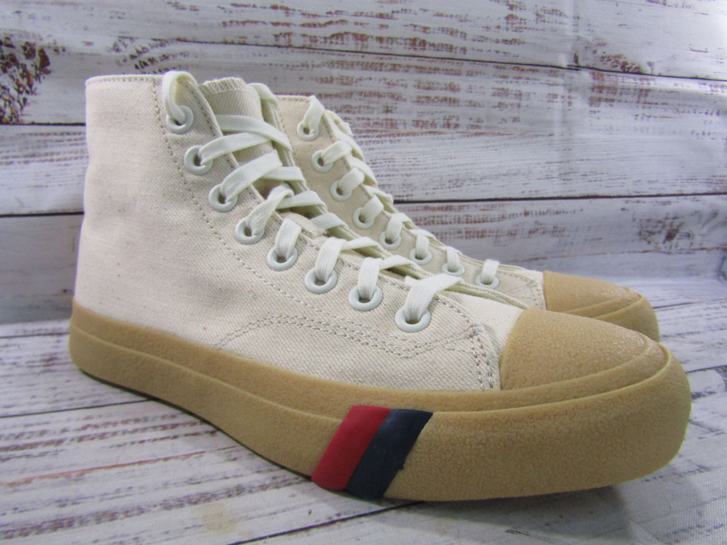 Pro-Keds Royal Hi Crepe Greige Men's Canvas Sneakers Size 7
