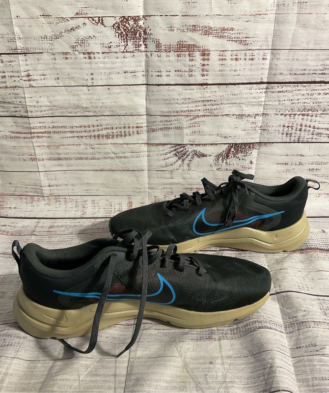 Nike Downshifter 12 Men's Running Shoes Size 12 Dark Grey Laser Blue DD9293-008