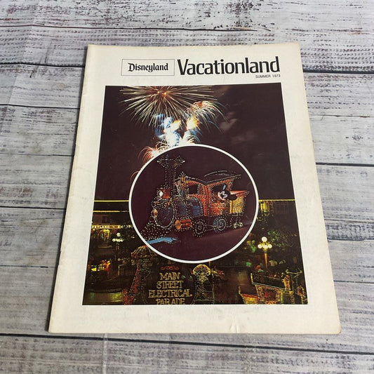 Vintage Disneyland Vacationland Magazine Summer 1973 Disneyana Collectibe