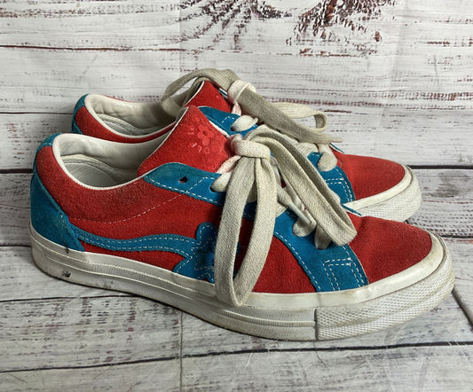 Converse Golf Le Fleur One Star Suede Sneakers Ox Molten Lava Women's 7 Men's 5