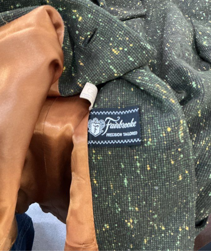 Women's Vintage Fairbrooke Green Wool Blend Jacket Size L