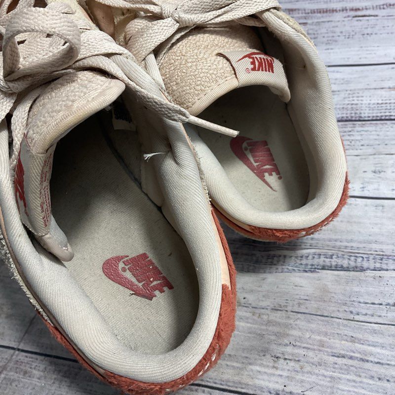Nike Dunk Low Terry Swoosh Beige Suede Women's Size 10 US