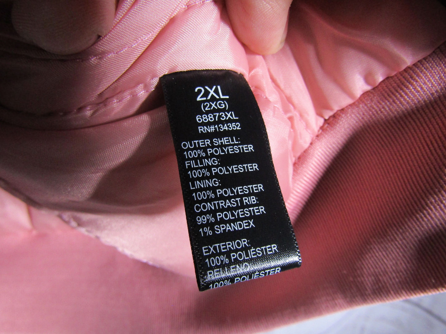 Jacked by Jill Women's Pink Koi Fish Embroidered Satin Bomber Jacket Size XXL