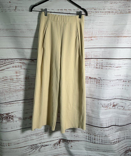Women's COS Beige Crinkle style Pants Size XS