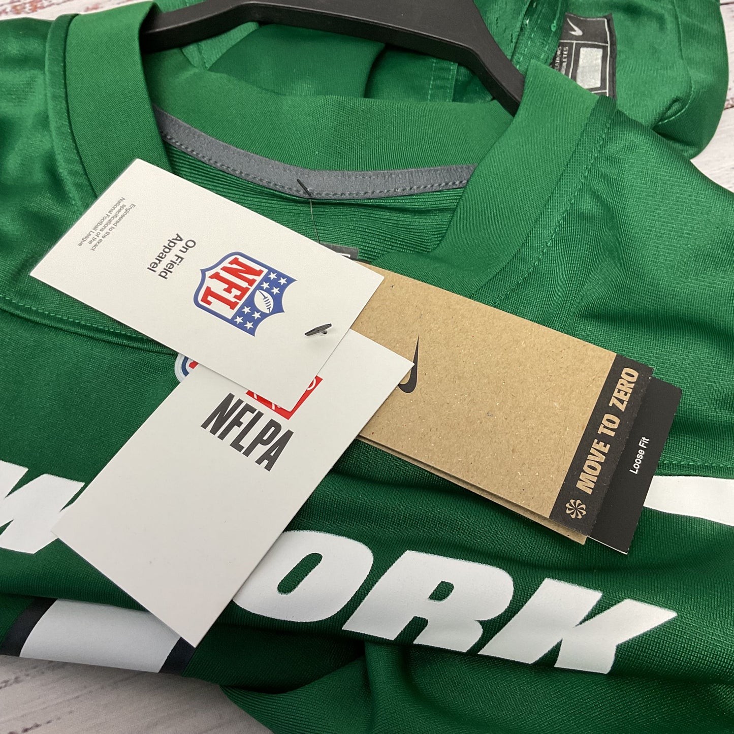 Nike On Field Apparel New York Jets Green Aaron Rogers Football Jersey #8 New