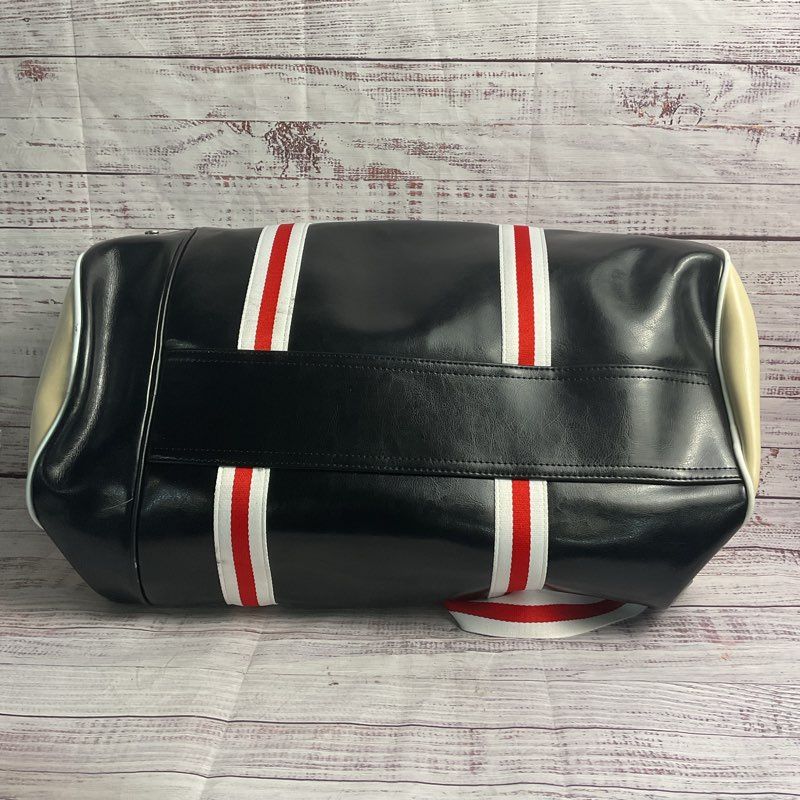 Netflix MVP New York City Black Leather Gym Duffel Bag Rare Employee Exclusive