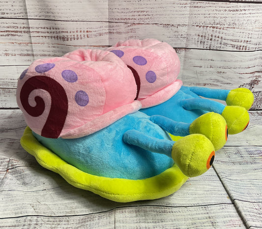 Nickelodeon SpongeBob Squarepants Gary The Snail Plush Slippers Multicolor