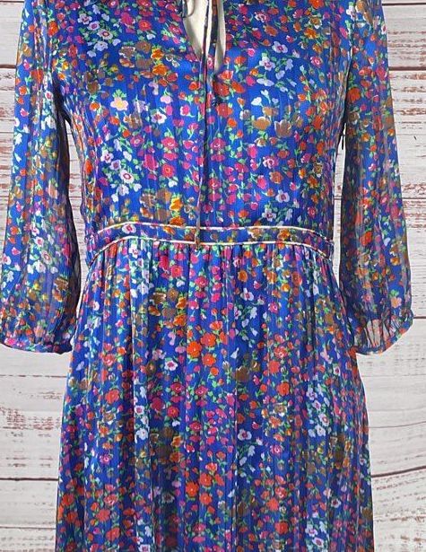 Ba&sh Reese Floral Midi Dress Multicolor S
